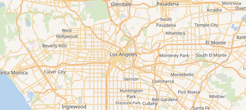 Map of Los Angeles, CA