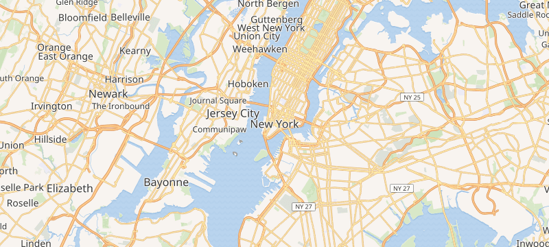 Map of New York, NY