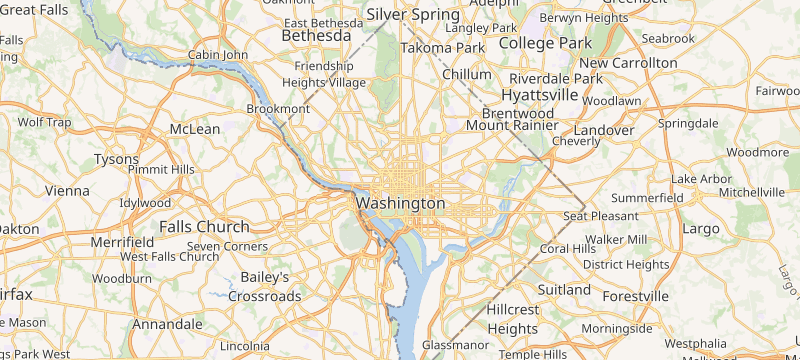 Map of Washington, DC